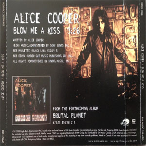 Disco Blow Me A Kiss de Alice Cooper
