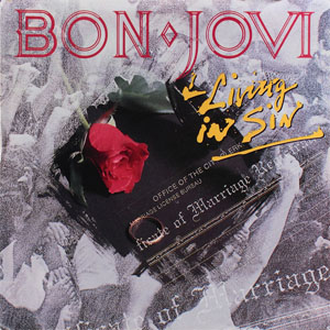 Disco Living In Sin de Bon Jovi 