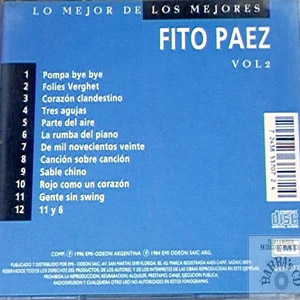Disco Lo Mejor De Los Mejores 2 de Fito Páez