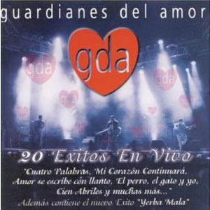 Disco 20 Éxitos En Vivo de Guardianes del Amor