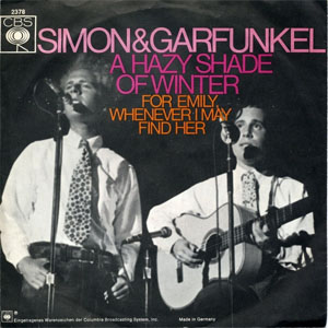 Disco A Hazy Shade Of Winter de Simon And Garfunkel